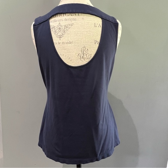 Banana Republic Mad Men Tank Top Shirt Womens Open Back Sleeveless Medium - Picture 2 of 7